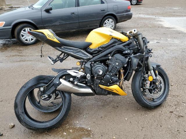  Salvage Triumph Motorcycle Street