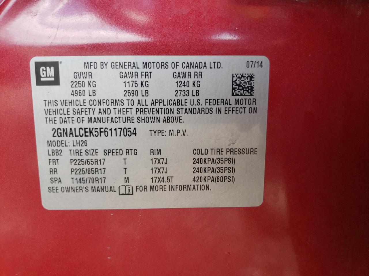 Chevrolet Equinox Lt Image 8