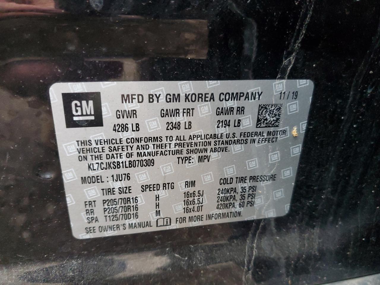 Chevrolet Trax Ls Image 10