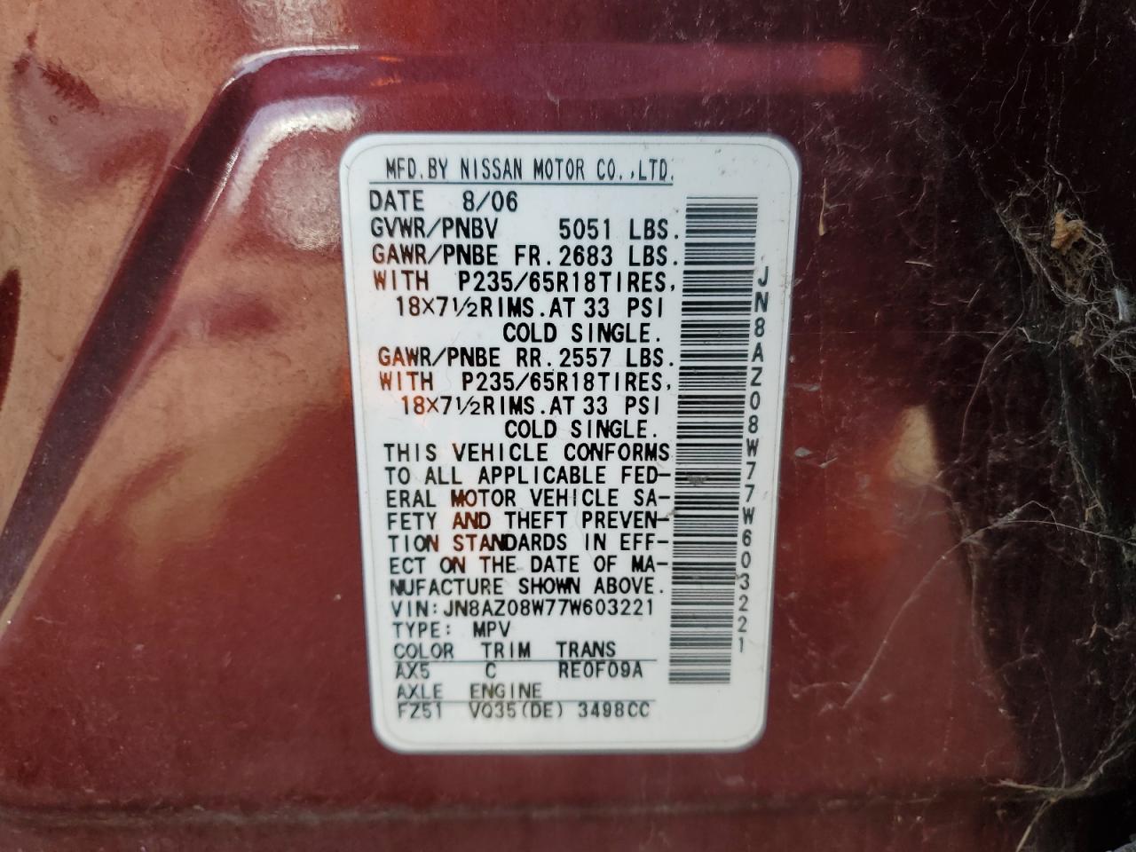 Nissan Murano Sl Image 7