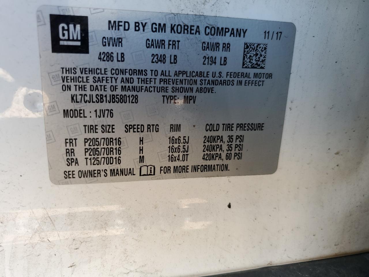 Chevrolet Trax 1lt Image 9