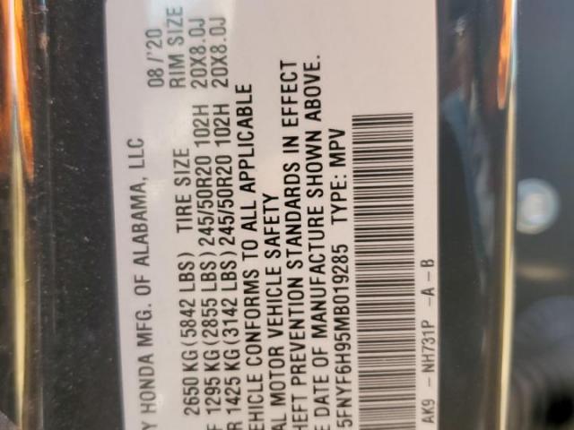 Honda Pilot Touring Image 9