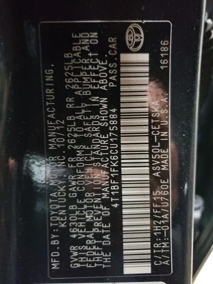 Toyota Camry Base Image 12