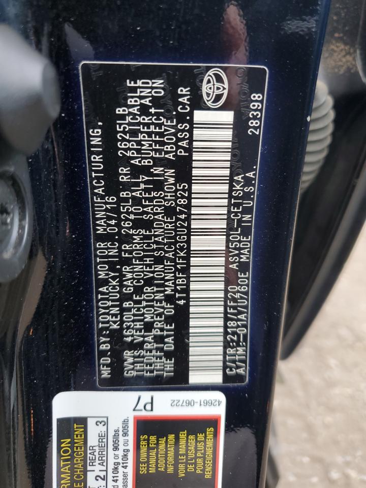 Toyota Camry Le Image 4