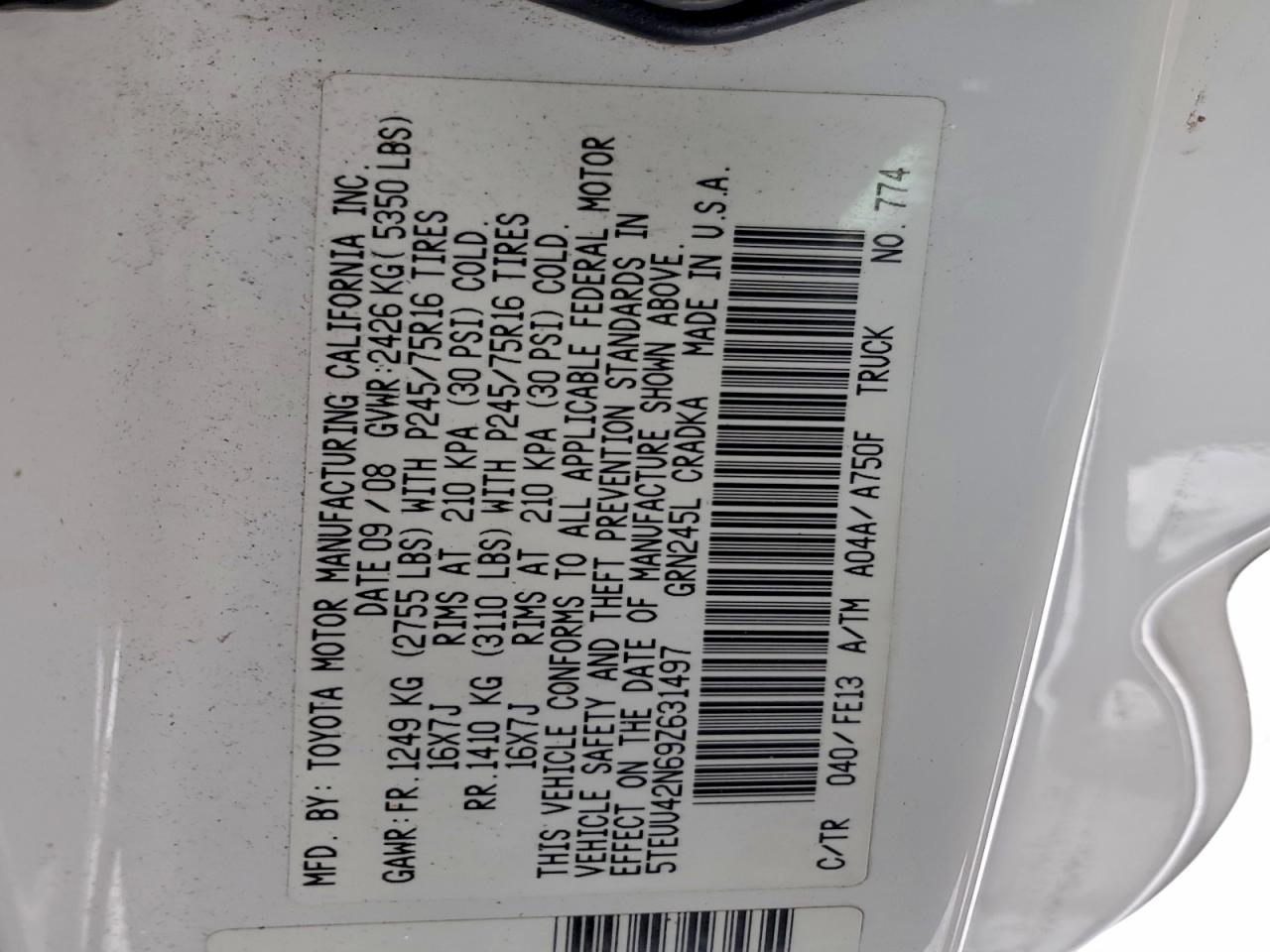 Toyota Tacoma Access Cab Image 9