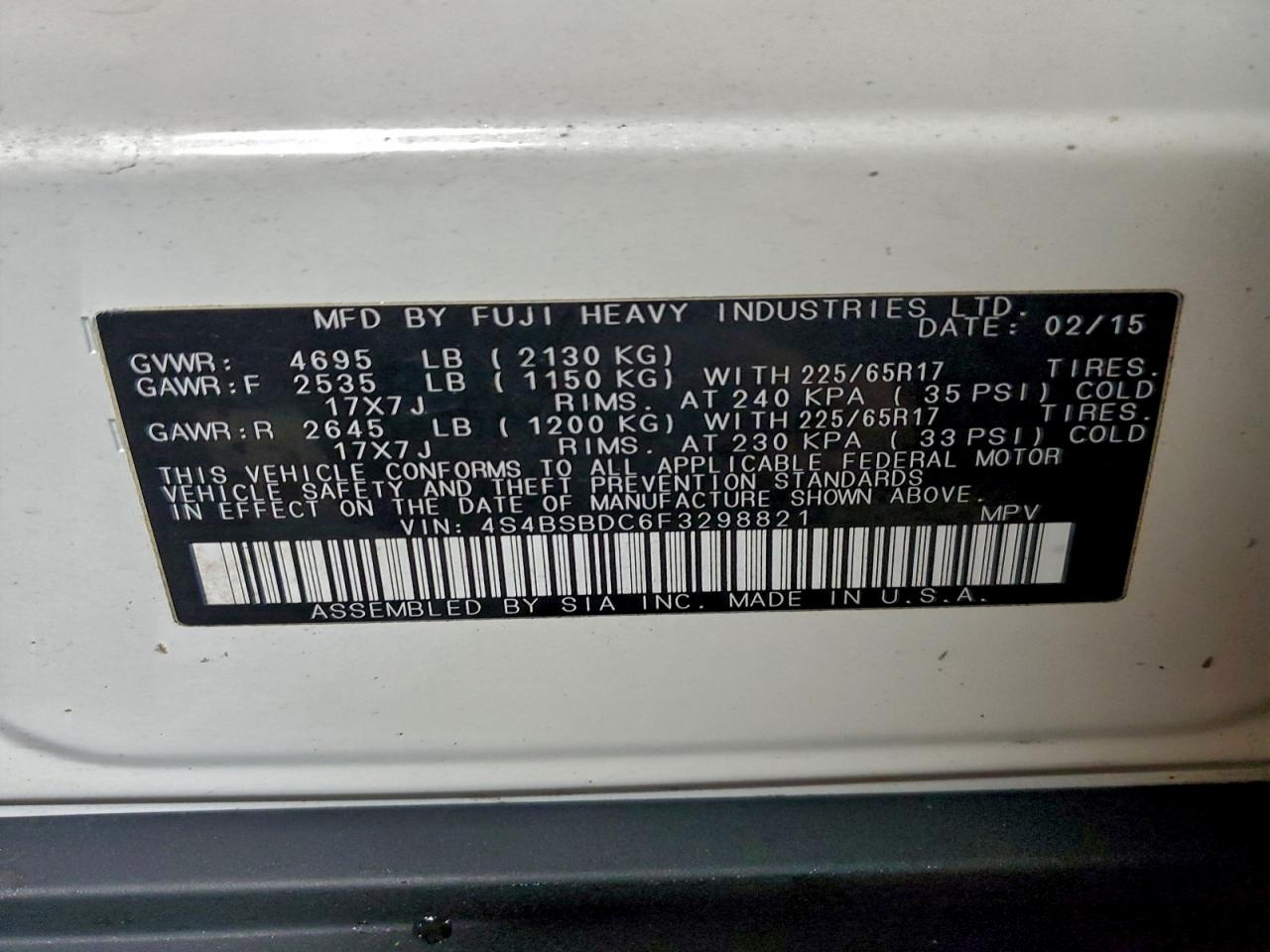 Subaru Outback 2.5i Premium Image 6