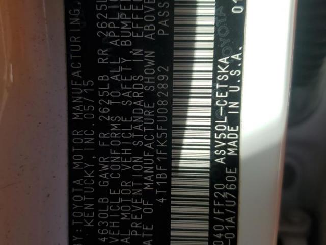 Toyota Camry Le Image 5