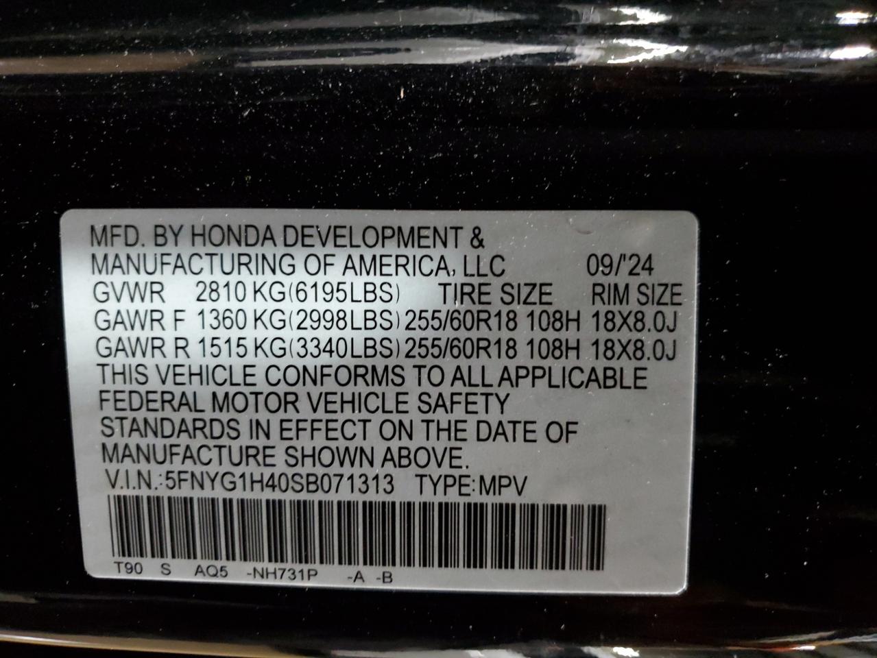 Honda Pilot Exl Image 13