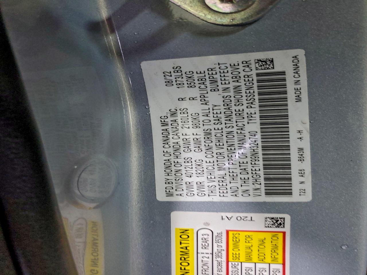 Honda Civic Touring Image 11