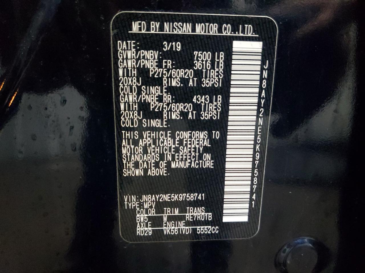 Nissan Armada Platinum Image 13