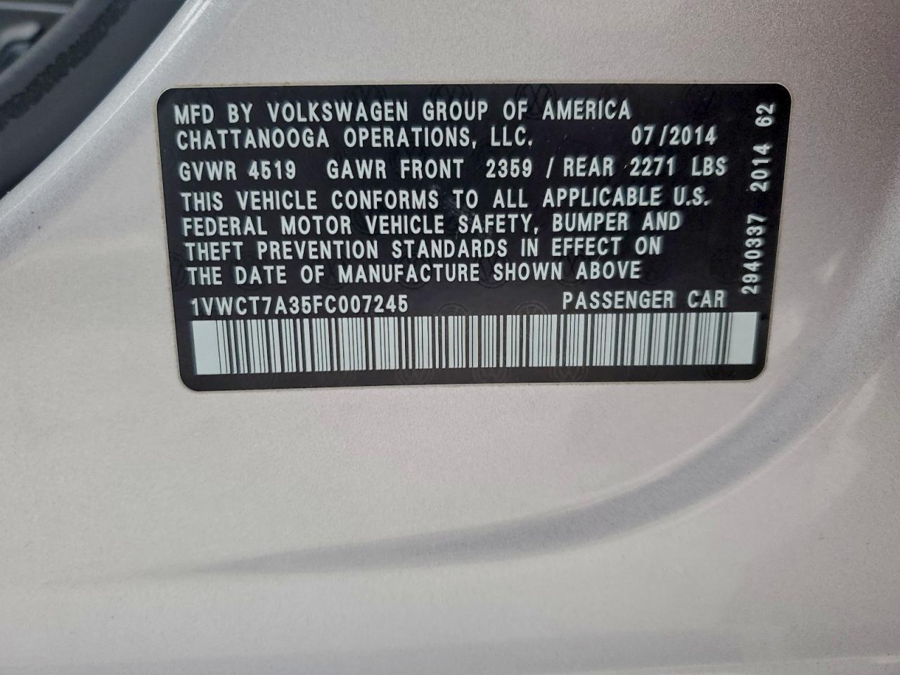 Volkswagen Passat Sel Image 8