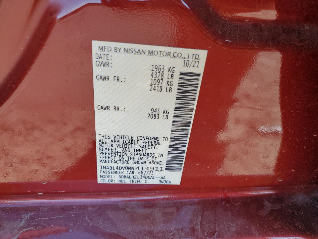 Nissan Altima Sv Image 5