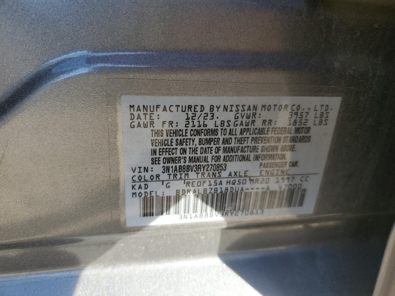 Nissan Sentra S Image 11