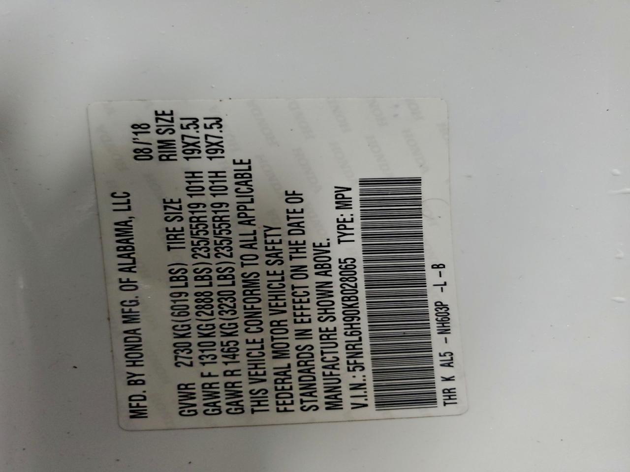 Honda Odyssey Elite Image 10