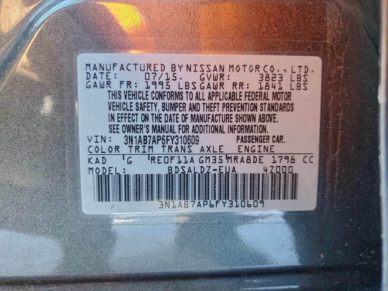 Nissan Sentra S Image 11