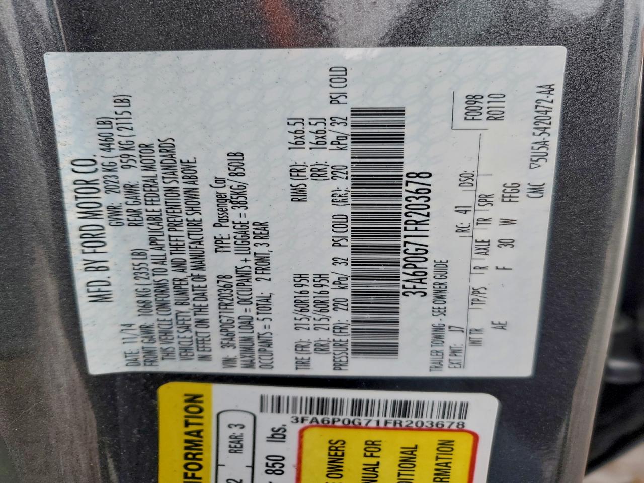 Ford Fusion S Image 11