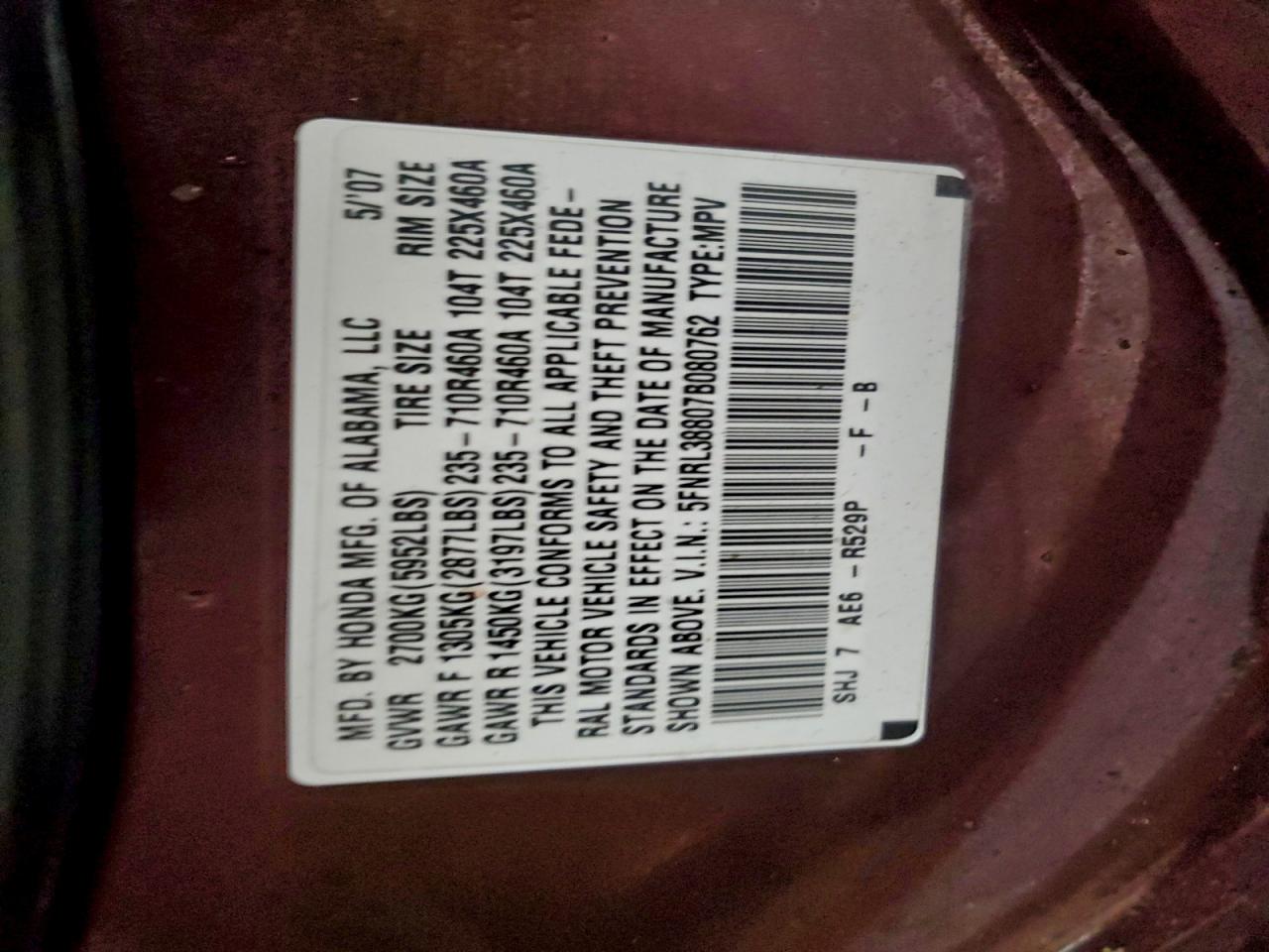 Honda Odyssey Touring Image 12