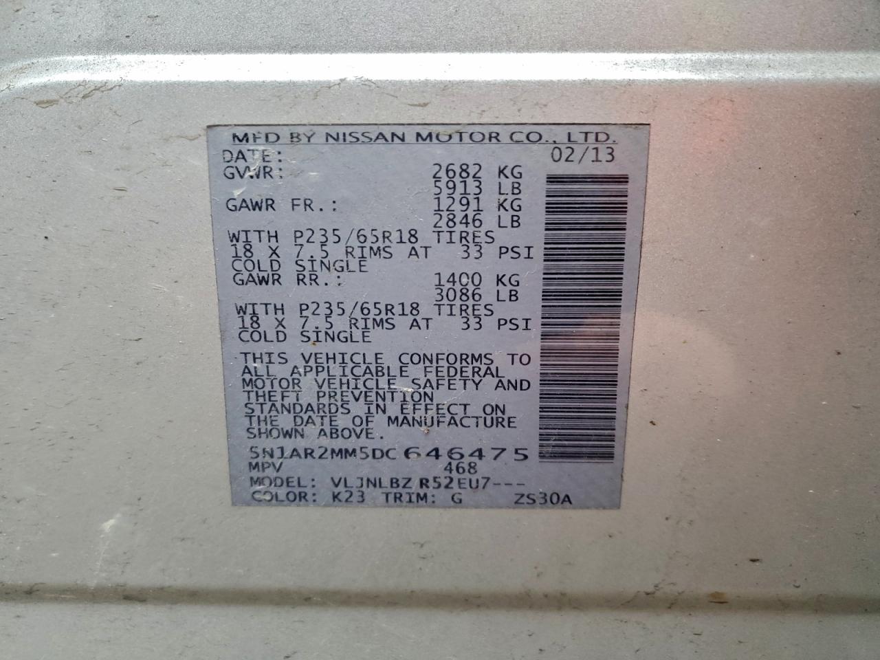 Nissan Pathfinder S Image 2