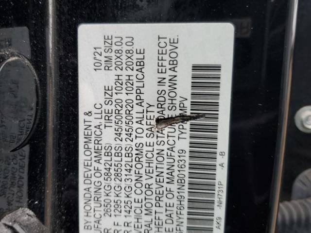 Honda Pilot Touring Image 6