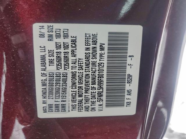 Honda Odyssey Touring Image 13