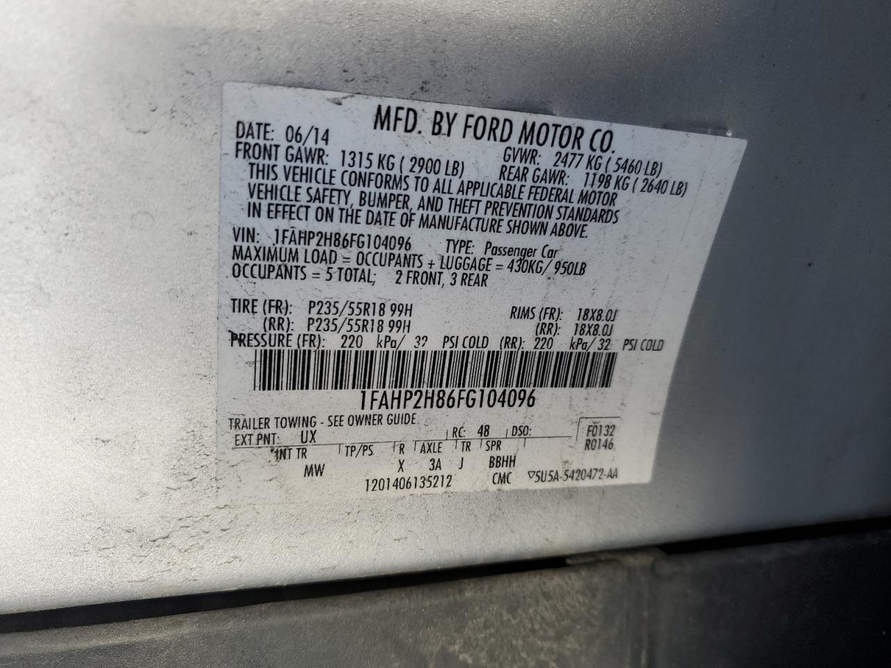 Ford Taurus Sel Image 9