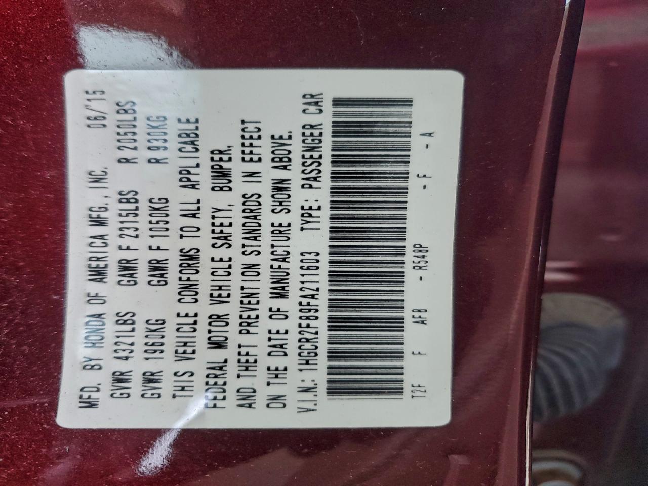 Honda Accord Exl Image 3