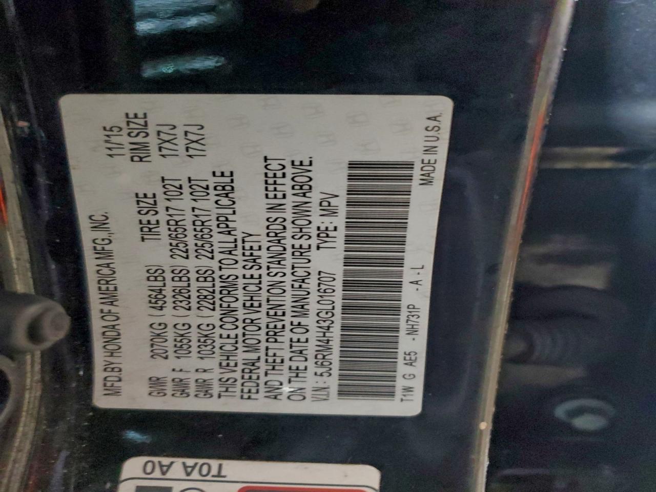 Honda Crv Se Image 12