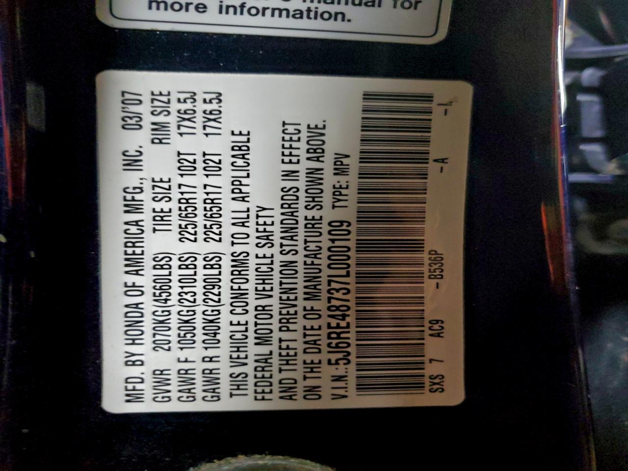 Honda Crv Exl Image 8