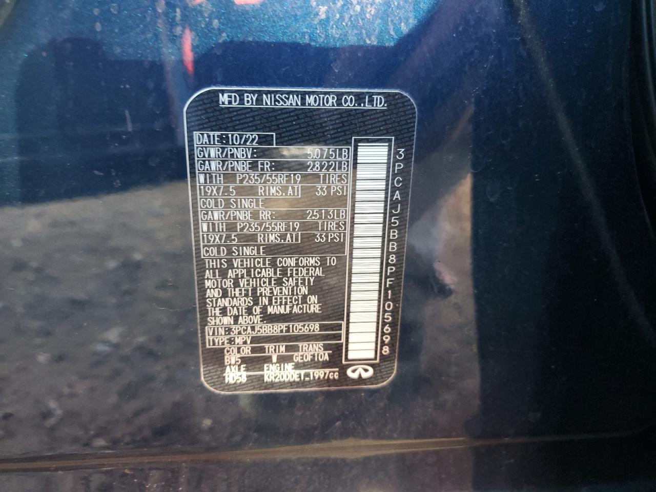 INFINITI Qx Luxe Image 2