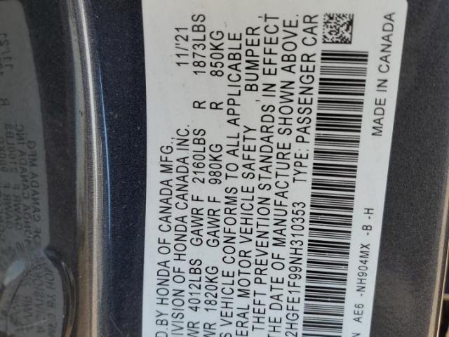 Honda Civic Touring Image 3