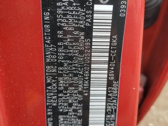 Toyota Camry Le Image 4