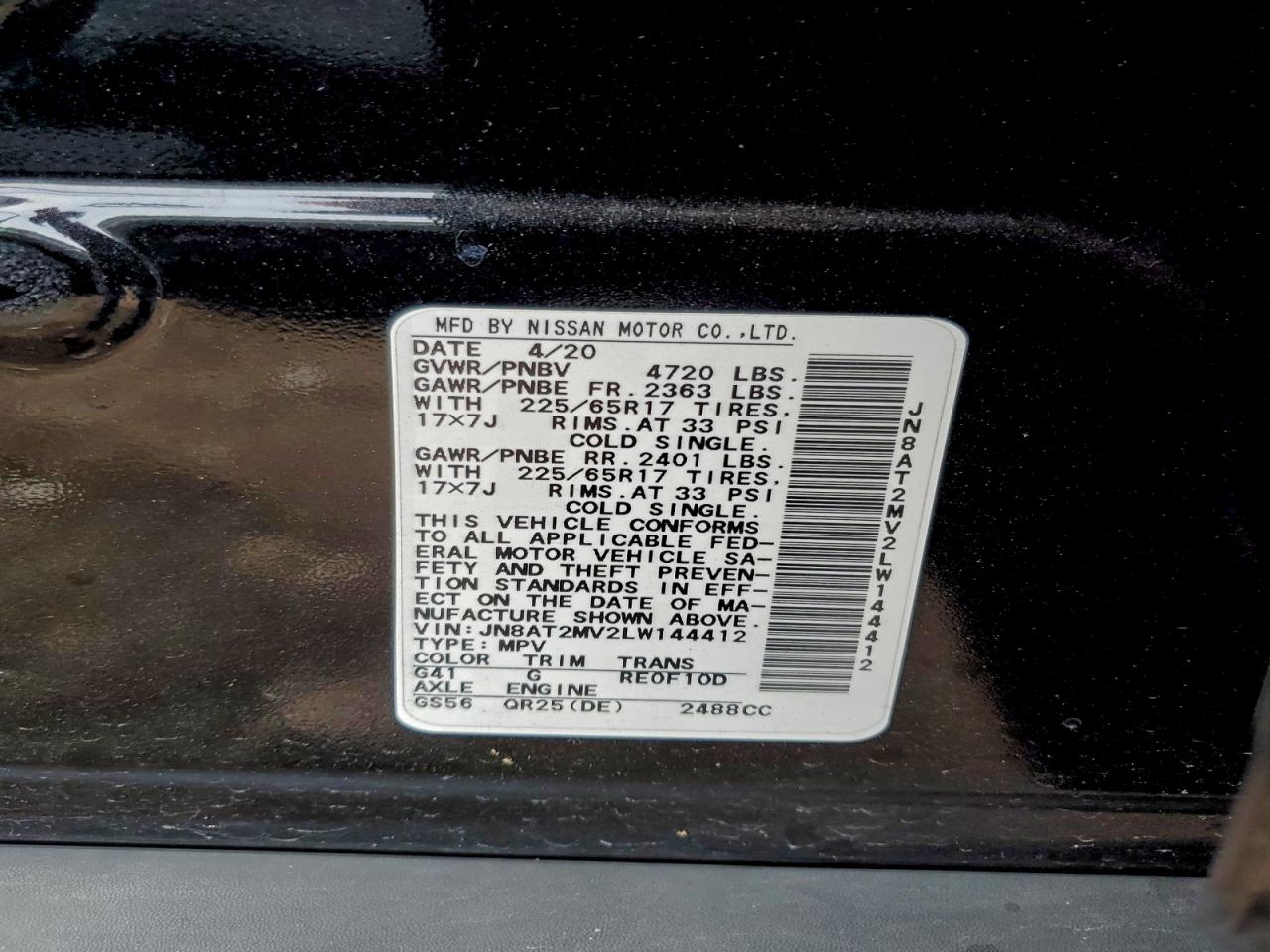 Nissan Rogue S Image 3