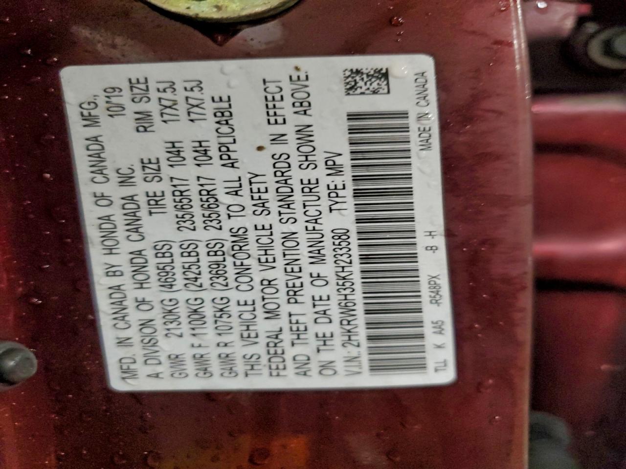 Honda Crv Lx Image 8