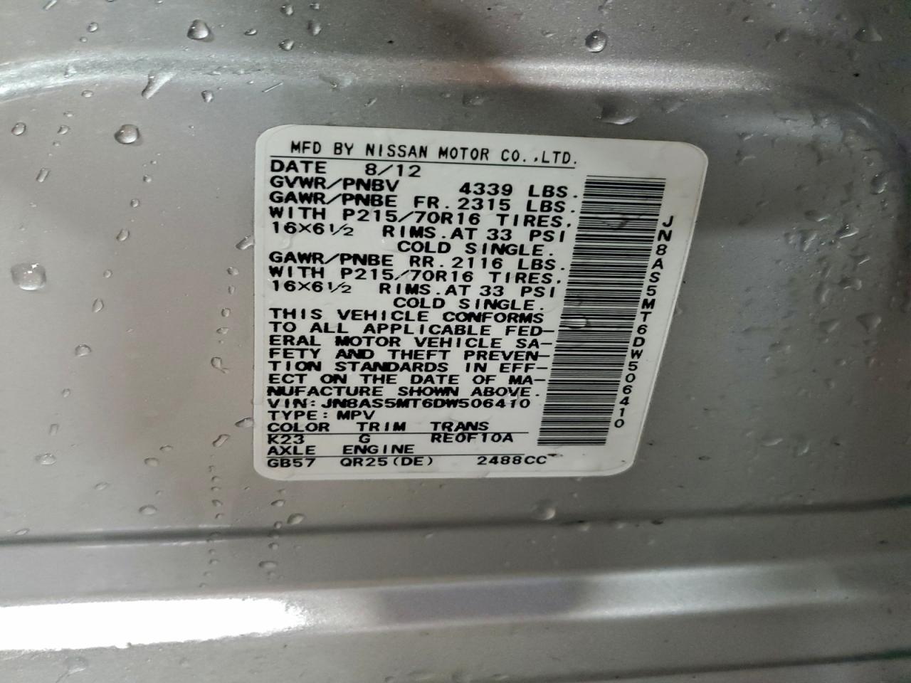 Nissan Rogue S Image 7