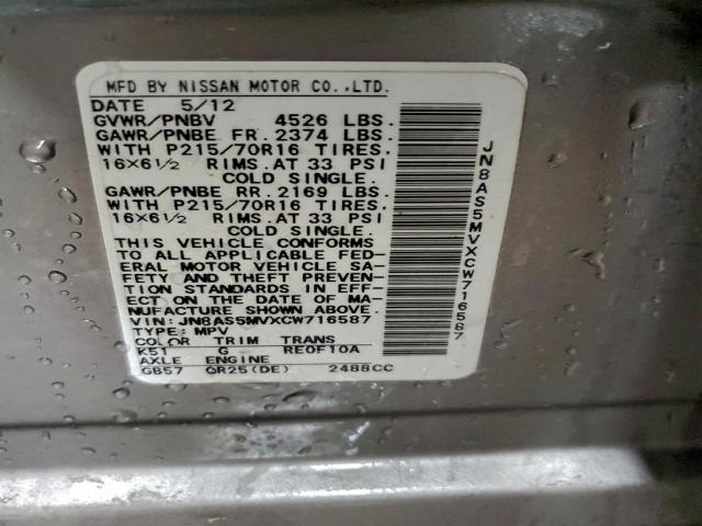 Nissan Rogue S Image 8