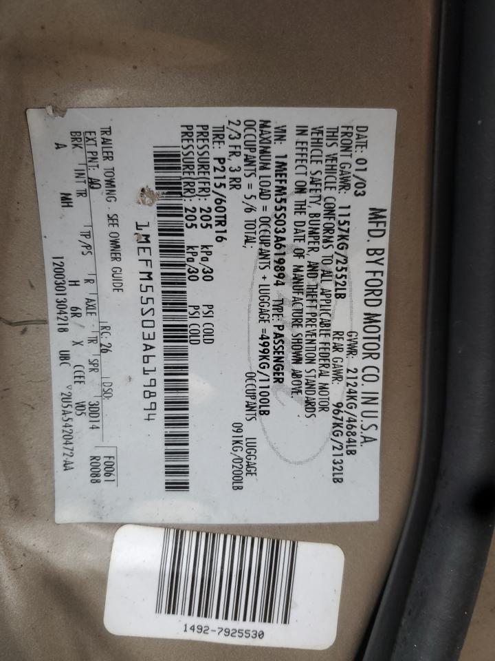 Mercury Sable Ls Premium Image 9