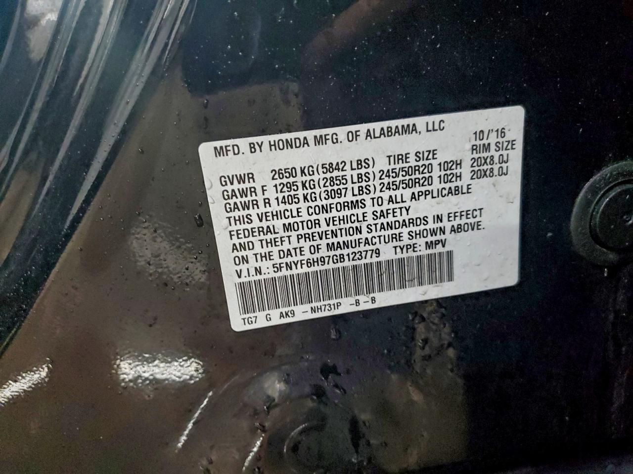 Honda Pilot Touring Image 10