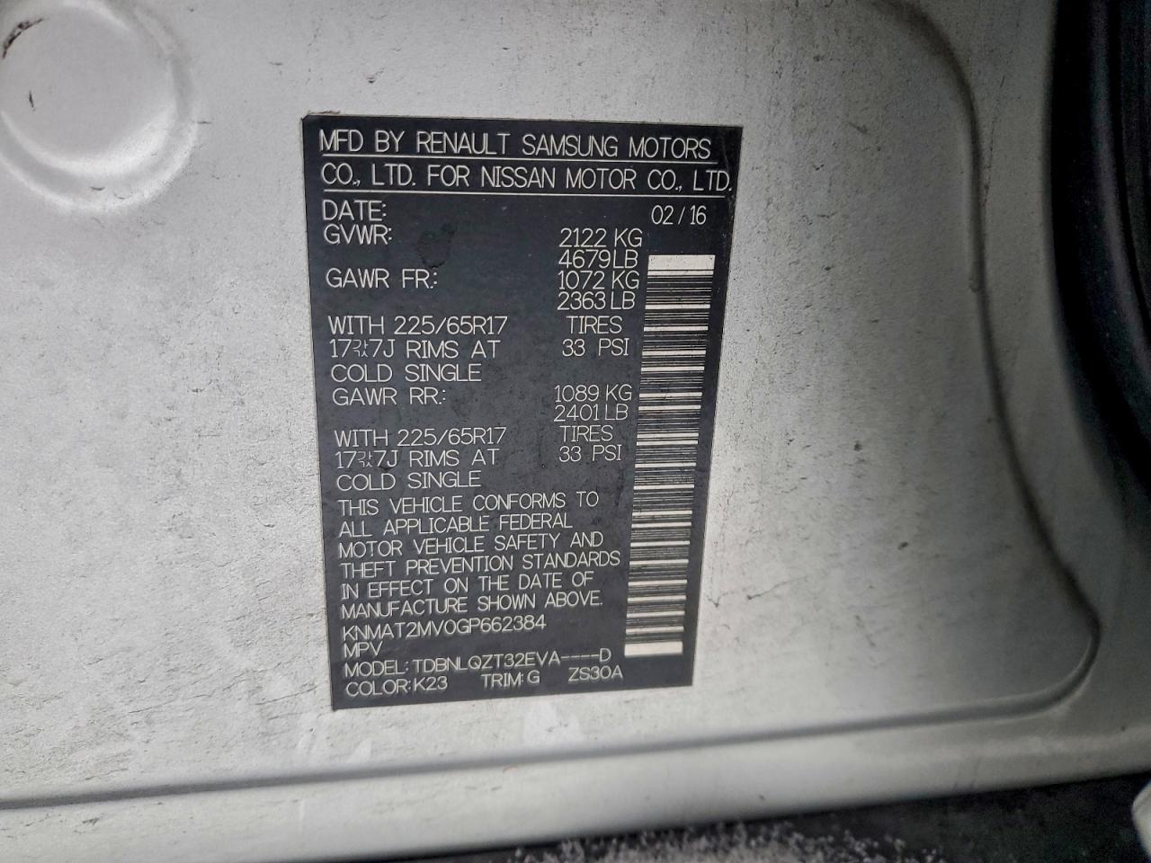 Nissan Rogue S Image 10