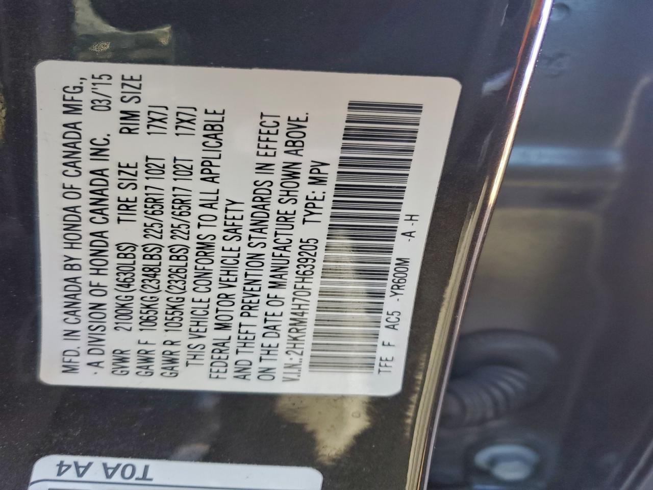 Honda Crv Exl Image 8