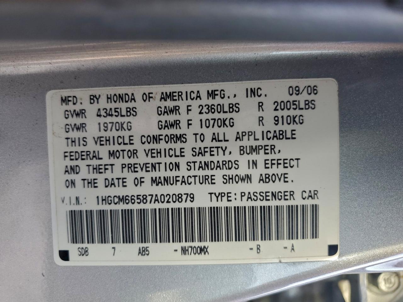 Honda Accord Ex Image 8