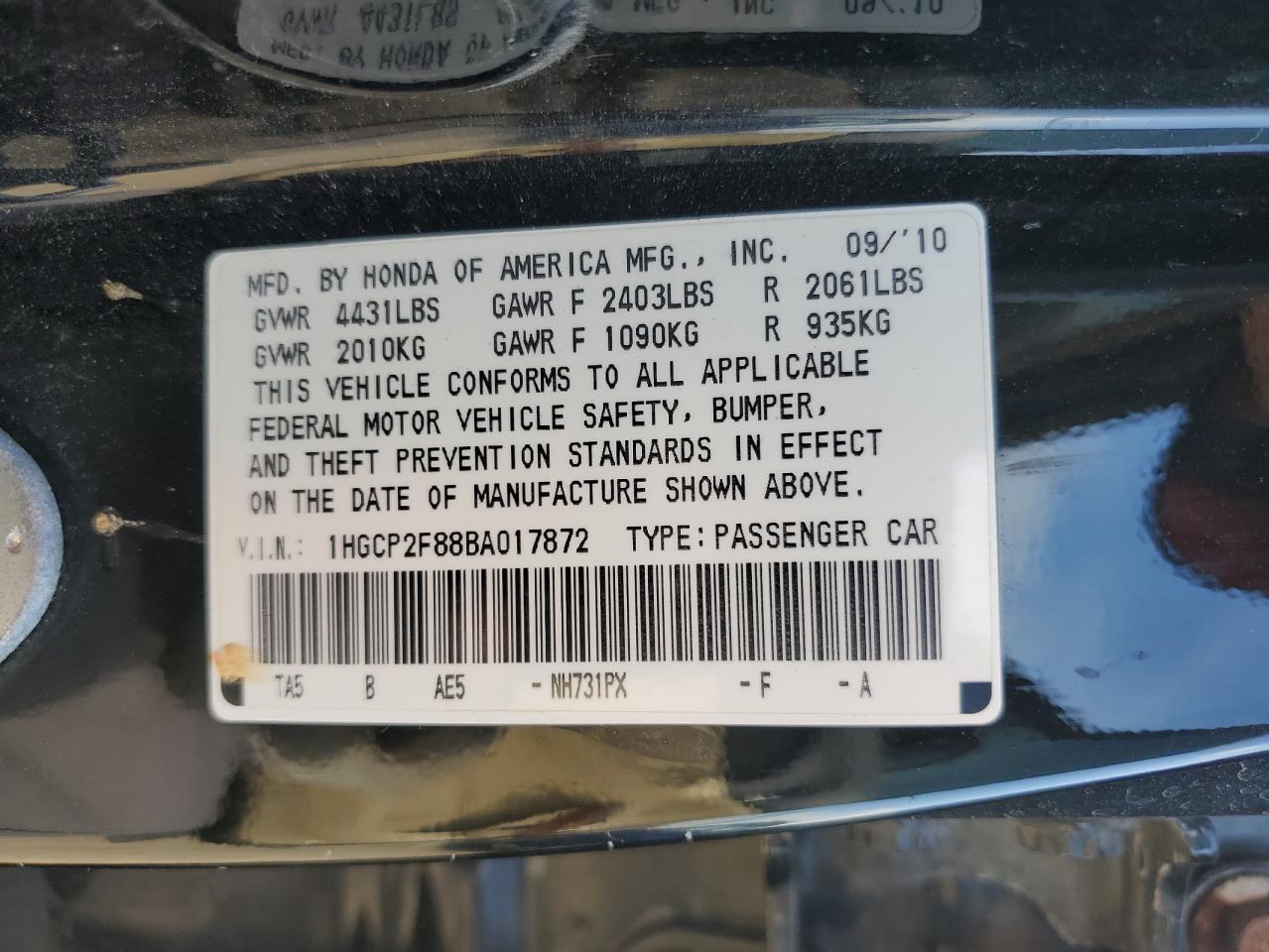 Honda Accord Exl Image 7