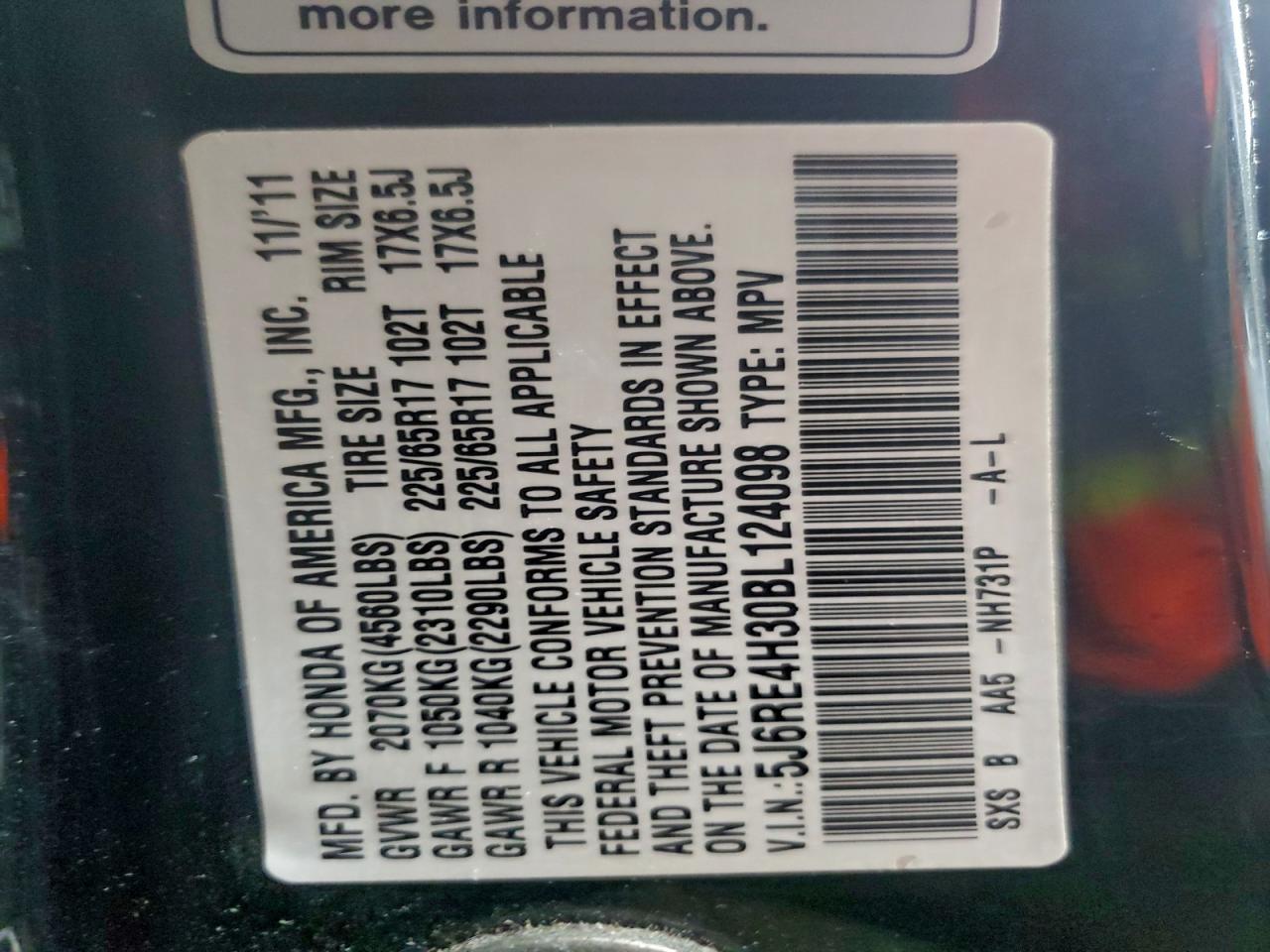 Honda Crv Lx Image 8