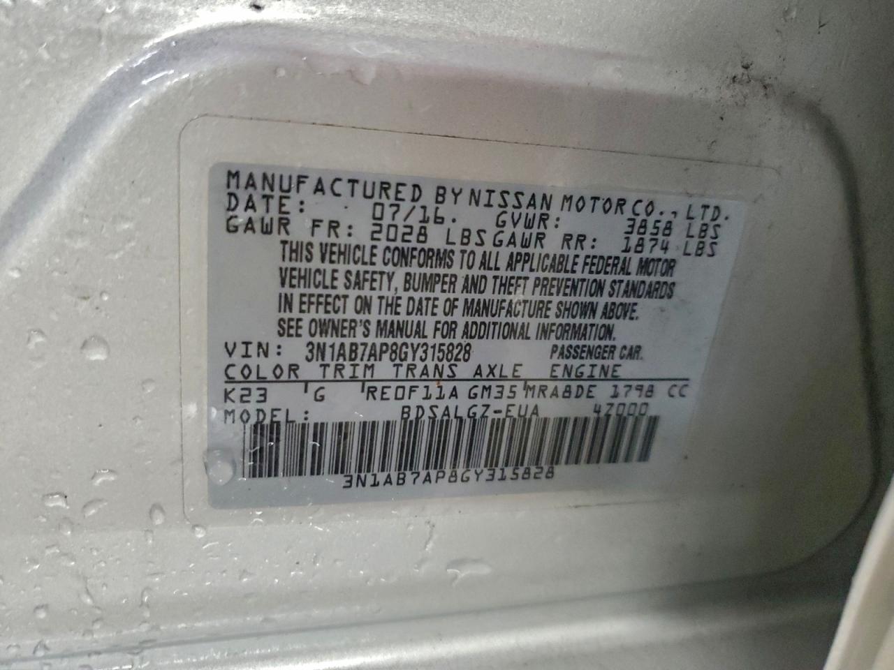 Nissan Sentra S Image 9