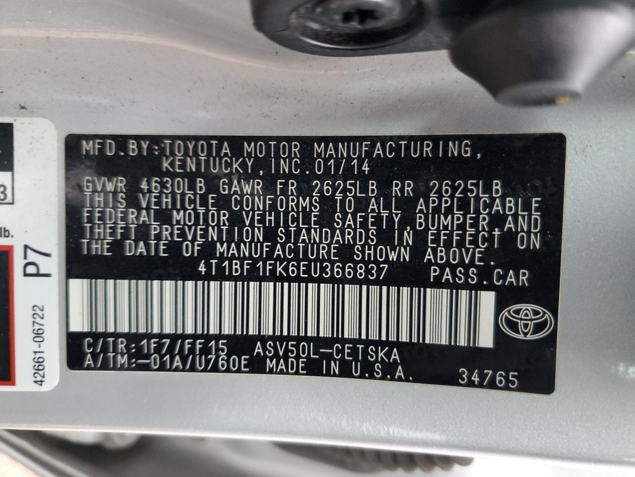 Toyota Camry L Image 11