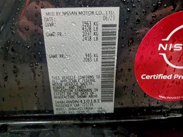 Nissan Altima Sv Image 9