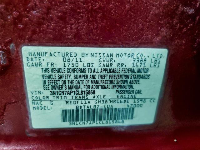 Nissan Versa S Image 10