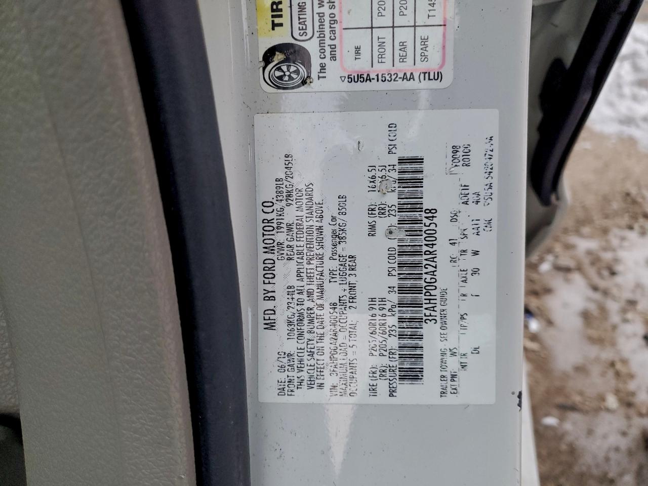 Ford Fusion S Image 12