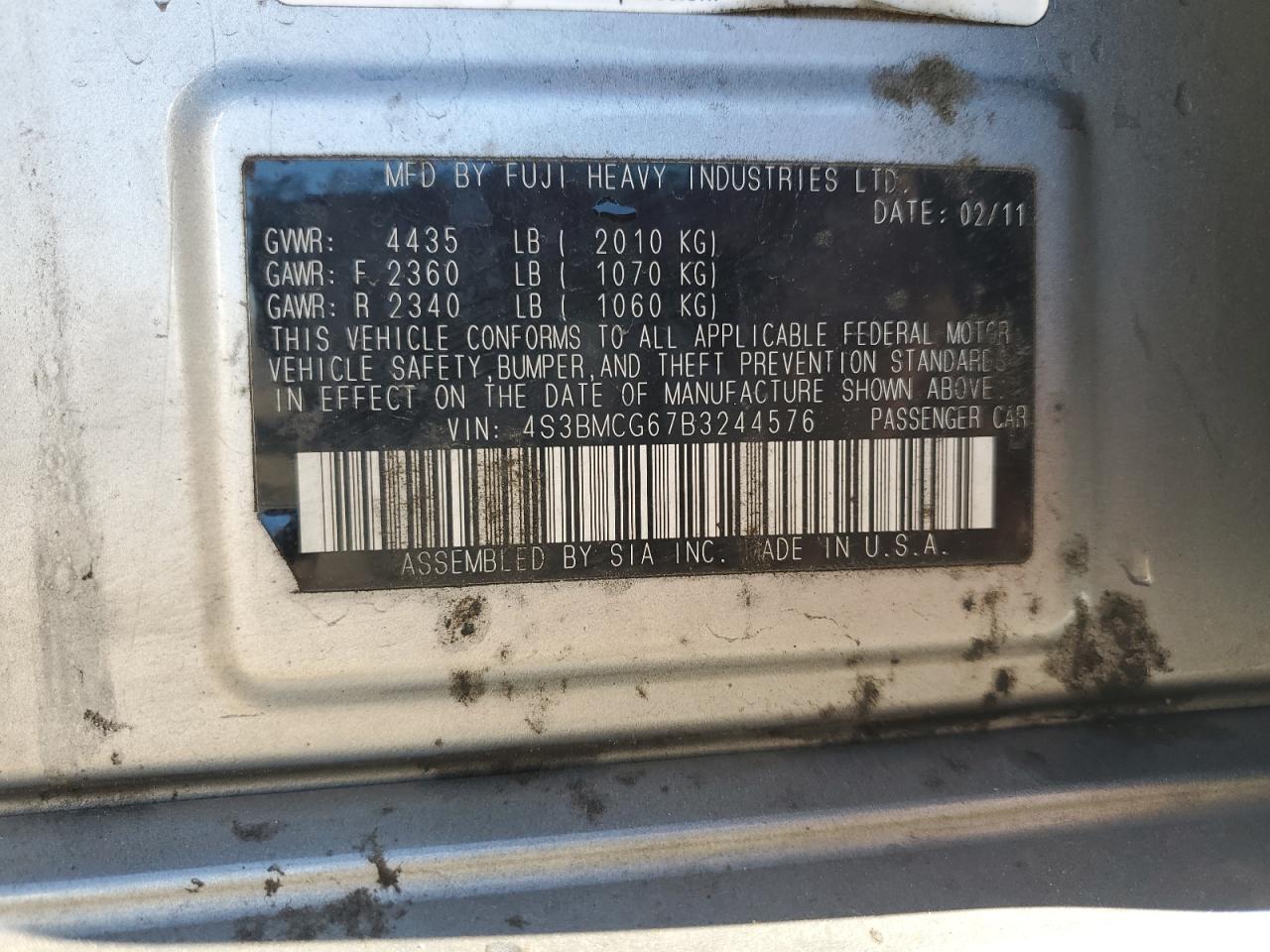 Subaru Legacy 2.5i Premium Image 9