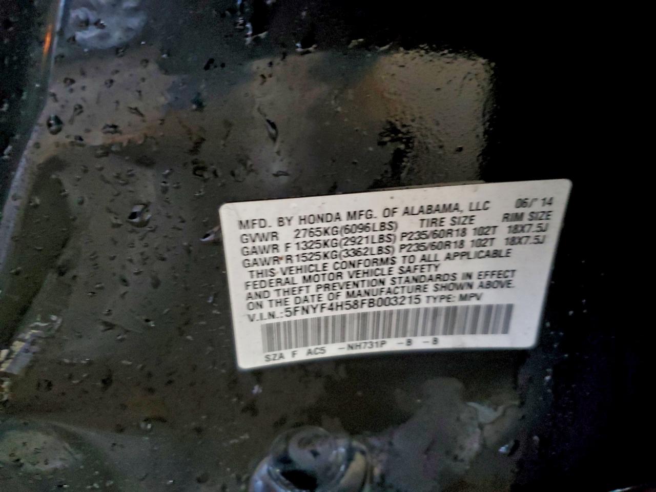 Honda Pilot Exl Image 2