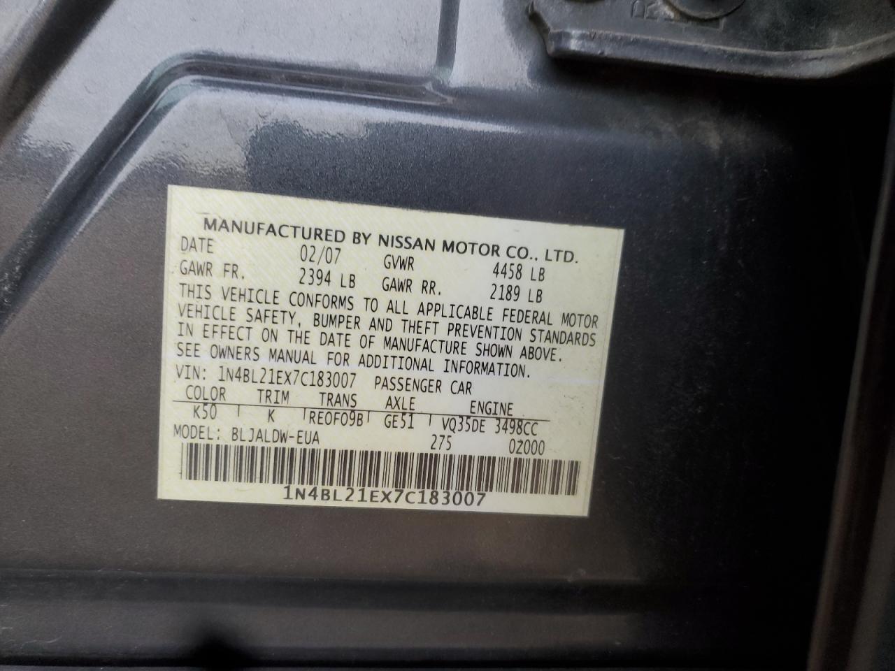 Nissan Altima 3.5se Image 6